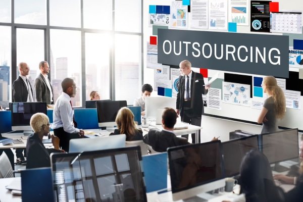 a group of people in a room